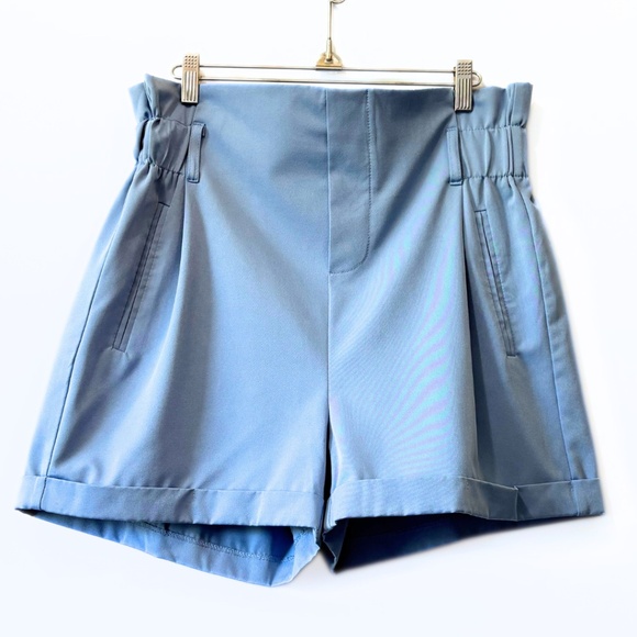 Streetwear Society High-Waisted Shorts Blue Size XL - Picture 2 of 7